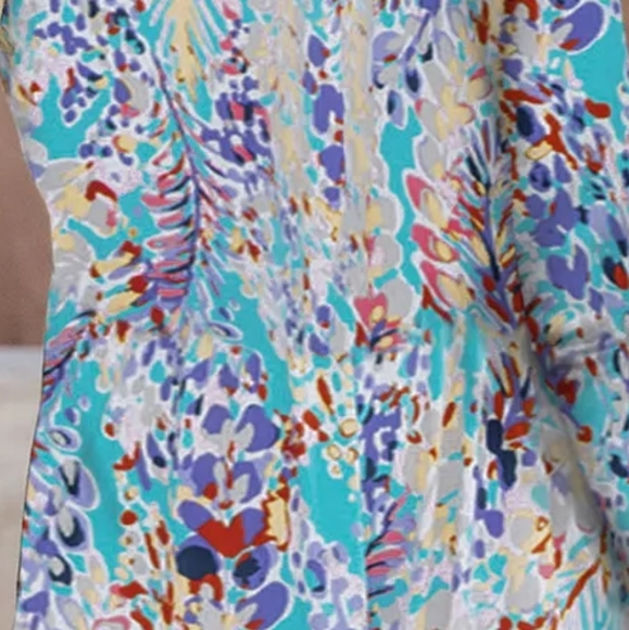 Printed Open Front Longline Cardigan - Picture 3 of 3